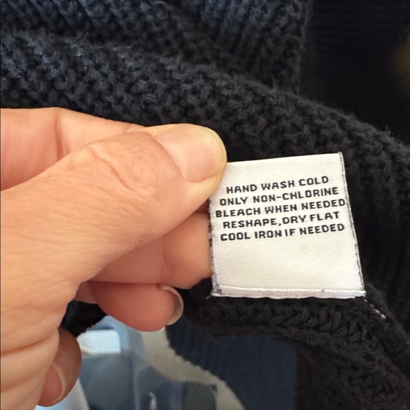 525 America Black Knit Crewneck Sweater Sz M Cotton - Picture 8 of 11